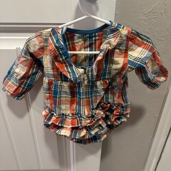 RuffleButts Bubble Romper Set (Christmas + Thanksgiving) | Baby Girl 6M - Picture 3 of 4